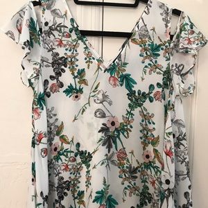 a.n.a. A New Approach Cold Shoulder Blouse